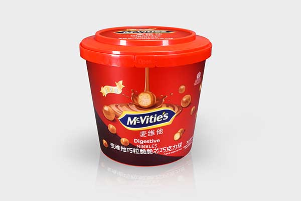 McVitie's 출시 재활용 비스킷 컨테이너: 5.2L 플라스틱 양동이